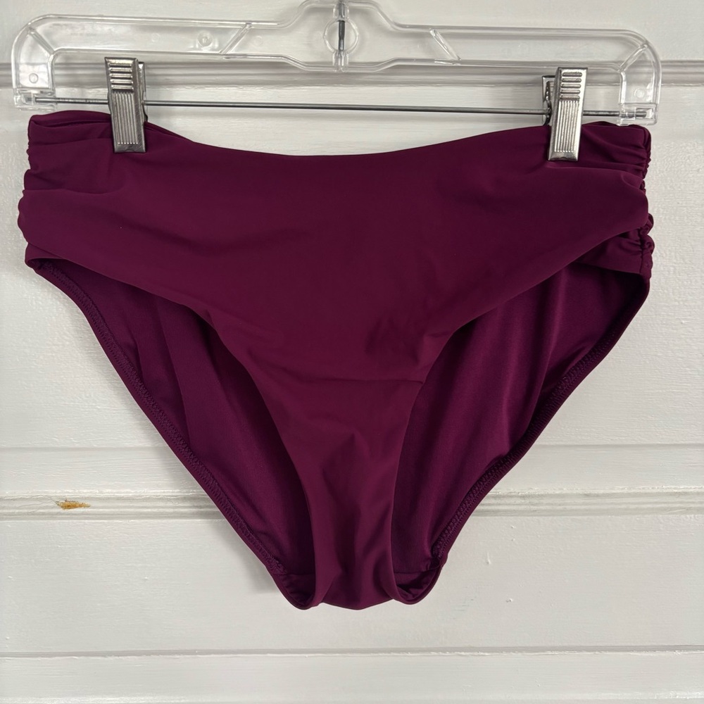 Athleta Wine-Colored Bikini Bottoms